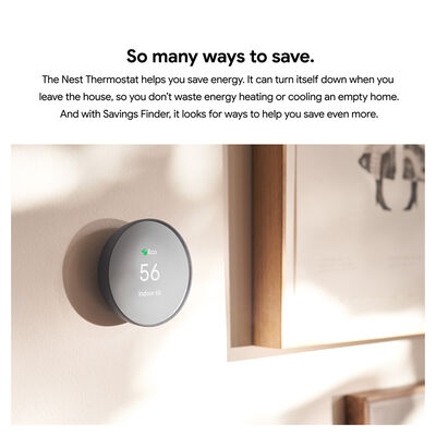 Google Nest Thermostat Termostato Con Google Home Connect Google